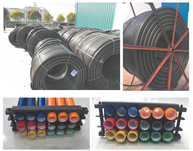 高密度聚乙烯(HDPE )硅芯管制作，系采用特種HDPE原料加硅料共擠復合而成，具備以下基本特性: 1.管道的強度，包括抗壓，抗張和抗沖擊能力，充分考慮到光(電)纜保護所需的安全系數，不再需要大管作外層保護。 2、硅管曲率半徑小，為其外徑的十倍。敷管時遇到彎曲處和上下管落差處可隨路而轉或隨坡而走，無須作任何特別處理，更不必設入井過渡。 3、其內壁的硅芯層是固體的，永久的潤滑濟。 4、其內壁的硅芯層被同步擠壓進壁內，均勻地分布于整個內壁，硅芯層與高度密聚乙烯具有相同的物理和機械特性:不會剝落，脫離。 5、其內壁硅芯層的摩擦特性保持不變，纜線在管道內反復抽取。 6、其內璧的硅芯層不與水溶，污物進管后可用水沖洗管道，可免遭嚙齒動物破壞。7、抗老化，使用壽命長，埋入地下可達50年以上。 8、耐候性能好。 9、施工快捷，可大降低工程造價。